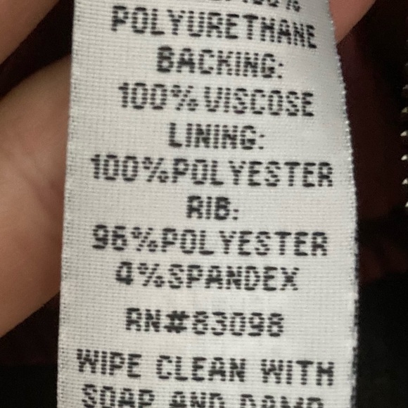 Moto/Bomber jacket in wine - Picture 8 of 10